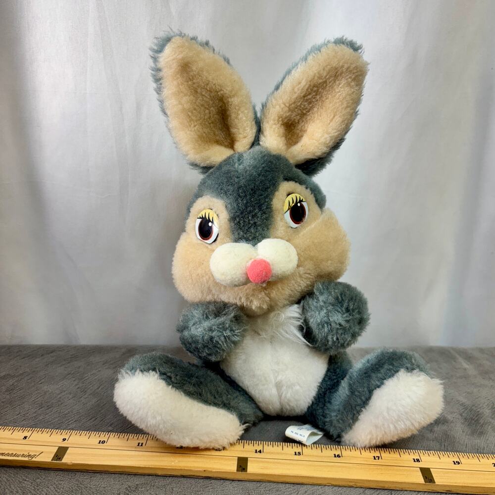 Knickerbocker Plush Thumper Rabbit Walt Disney Bambi 11" VTG Firm Stuffed Toy